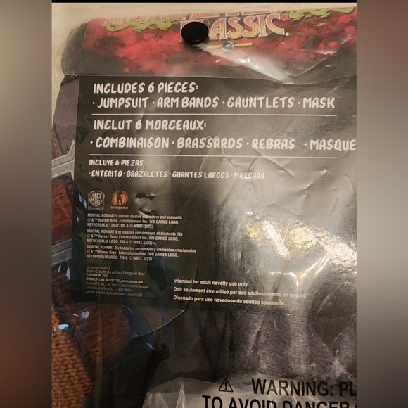 Mortal Kombat - Scorpion - Adult Costume mens standard size 6 peice set - Picture 6 of 6